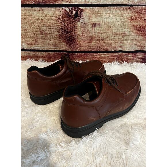 Red Wing Brown Leather Safety Toe Work Shoes Mens 14 Oxford Oil Slip Resistant - Picture 5 of 11